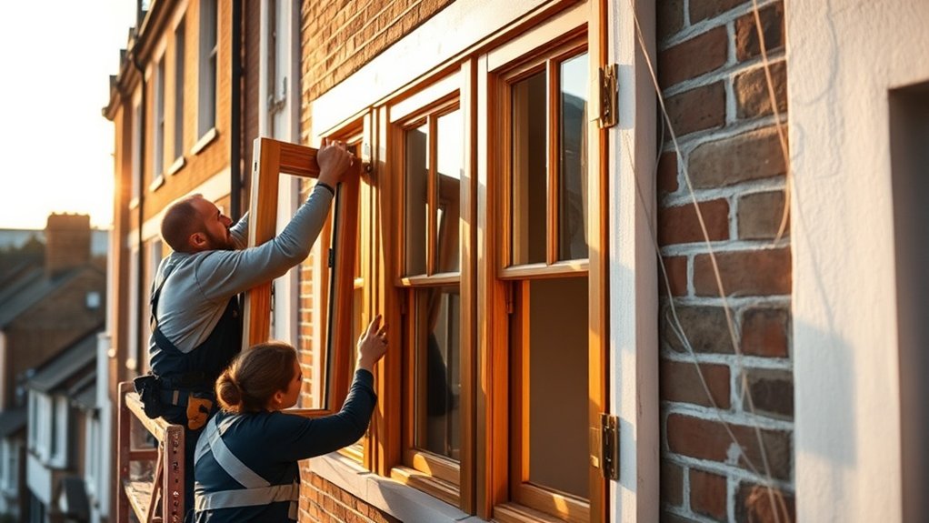Wooden Window Installation Stockwell