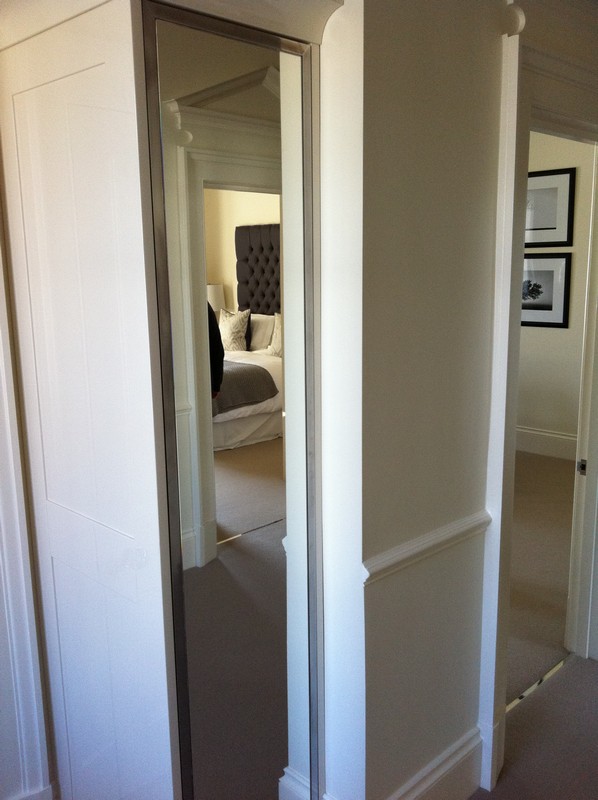Full-length wardrobe mirror fitted in Stockwell home