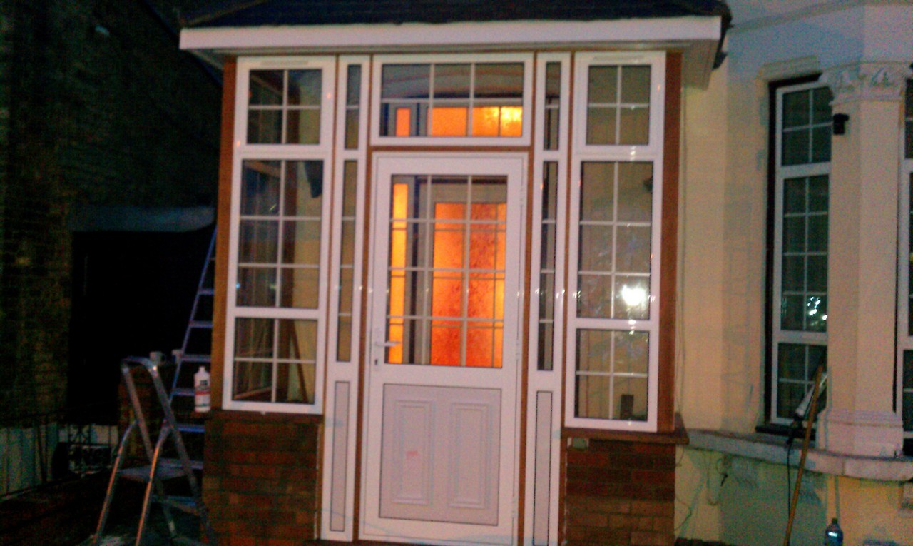 uPVC porch with Georgian bar glazing installed in Stockwell